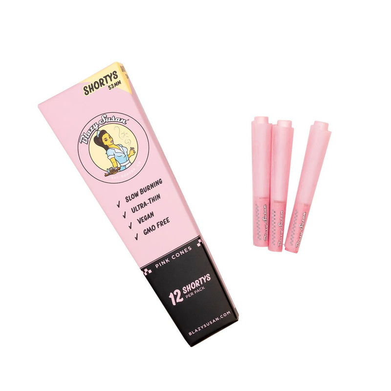 CONOS PRE ROLL PINK SHORTYS PACK 12U-BLAZY SUSAN (DS)
