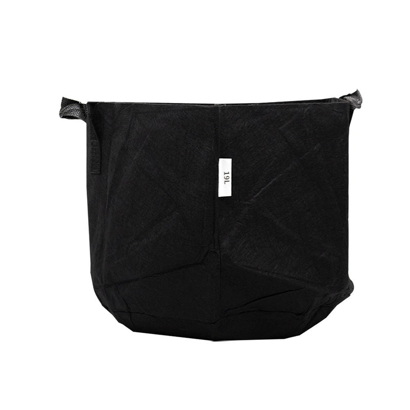 MACETA TEXTIL NEGRA 19L-KASVI (DS)
