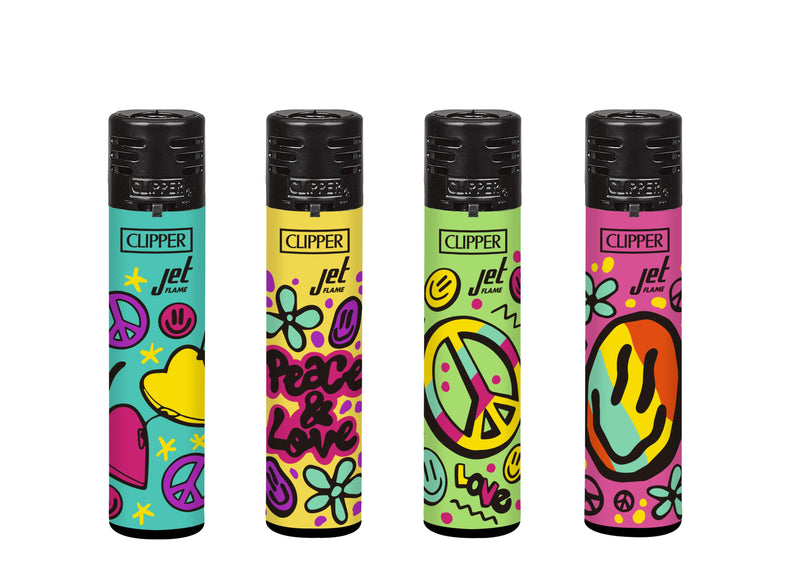 ENCENDEDOR JET FLAME JET HIPPIE WORLD 24U- CLIPPER (DS)