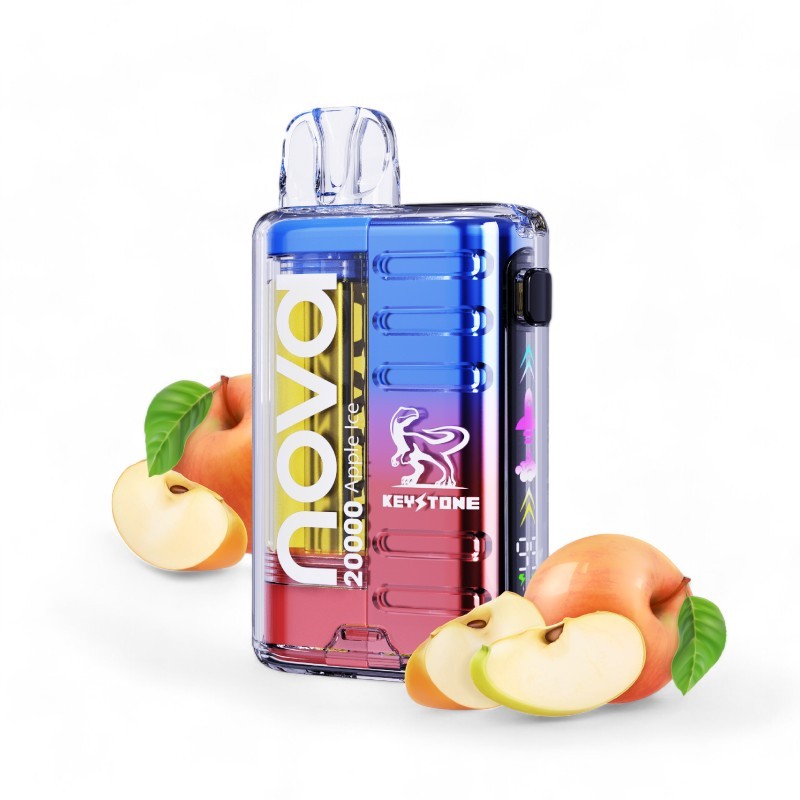VAPORIZADOR DESECHABLE NOVA 20000 ZERO APPLE ICE-KEYSTONE (DS)
