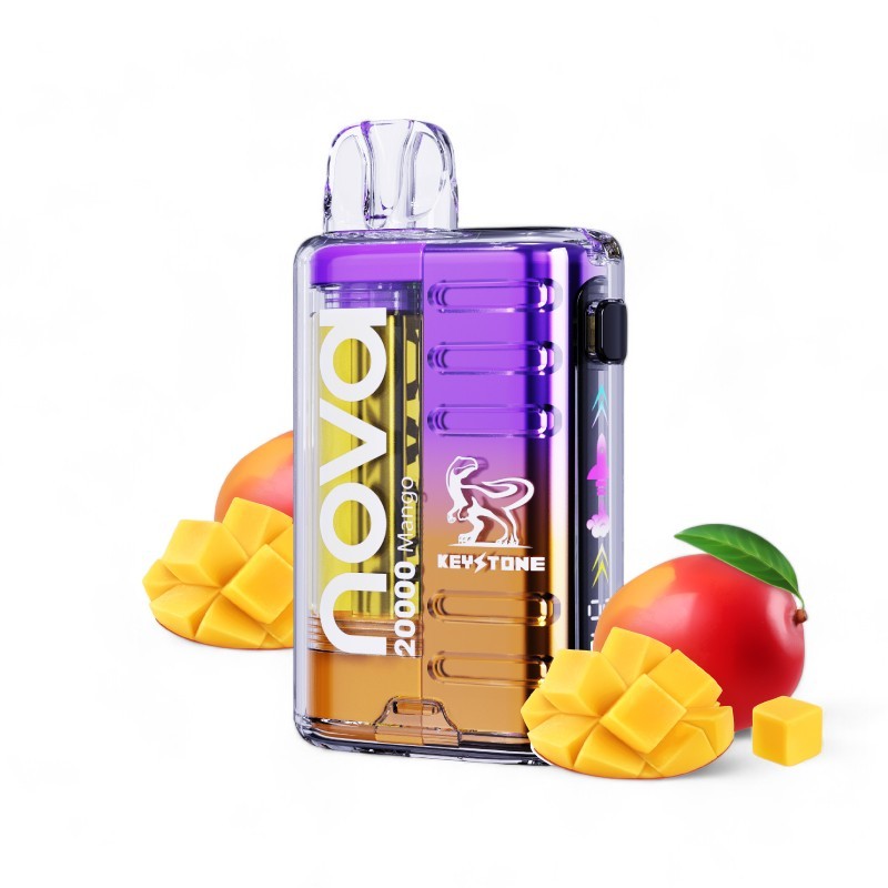 VAPORIZADOR DESECHABLE NOVA 20000 ZERO MANGO-KEYSTONE (DS)