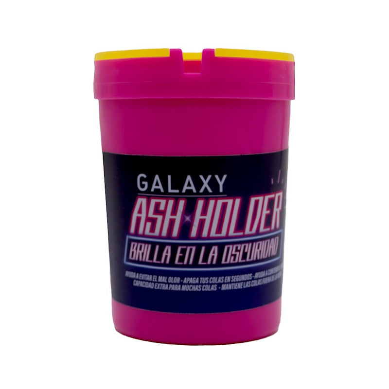 CENICERO ASH HOLDER GLOW IN THE DARK ROSADO-GALAXY (DS)