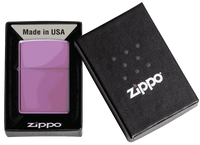 CLASSIC HIGH POLISH PURPLE LOGO-ZIPPO (DS)