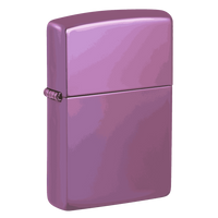 CLASSIC HIGH POLISH PURPLE LOGO-ZIPPO (DS)