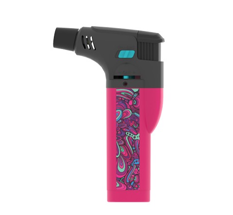 ENCENDEDOR TORCH ZT-70 ROSA/MUKTICOLOR-ZENGAZ (DS)