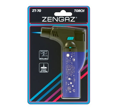 ENCENDEDOR TORCH ZT-70 AZUL-ZENGAZ