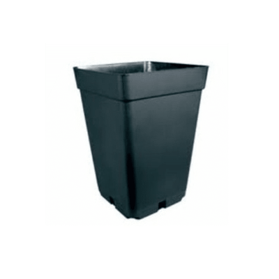 MACETA CUADRADA NEGRA 11LT (DS)