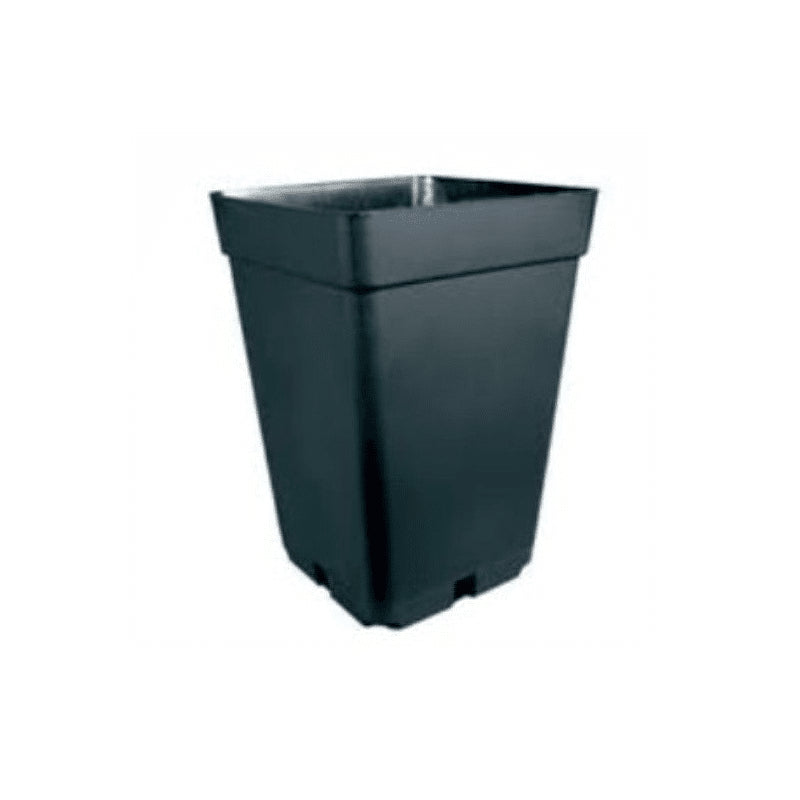 MACETA CUADRADA NEGRA 11LT (DS)