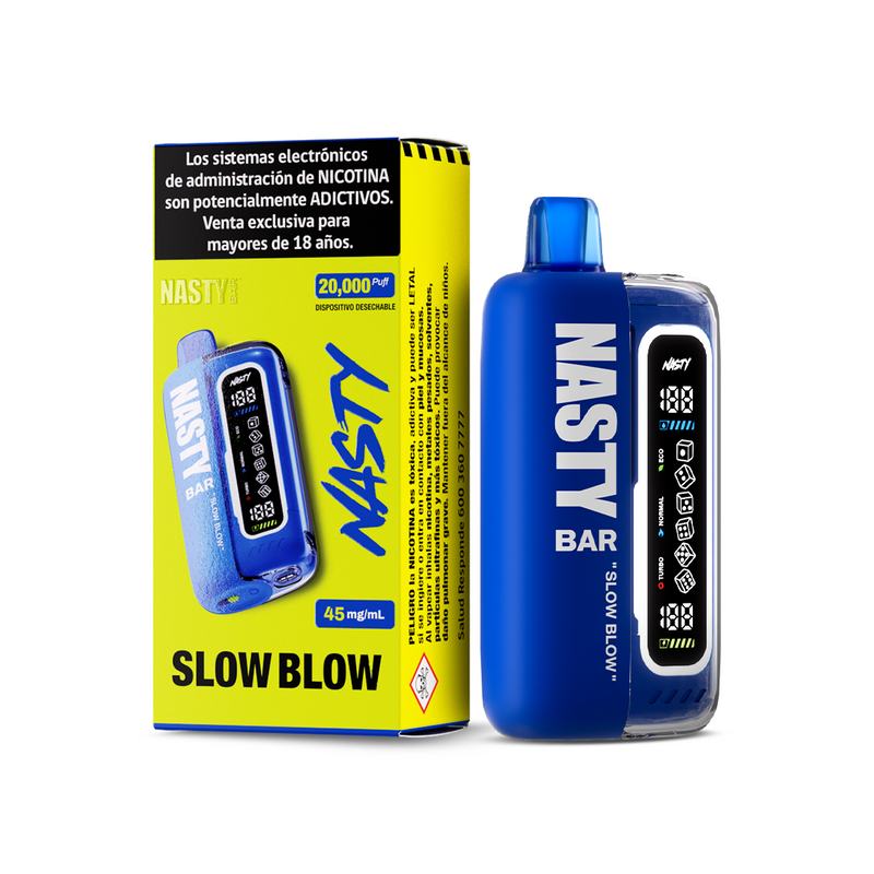 VAPORIZADOR BAR 20000 SLOW BLOW (PIÑA LIMONADA) - NASTY (DS)