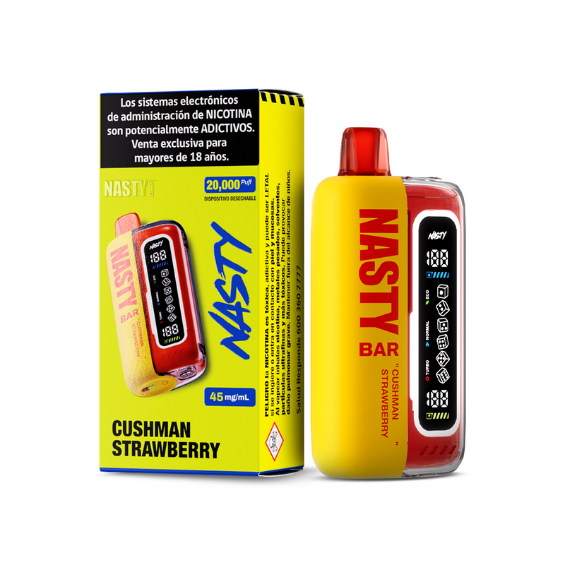 VAPORIZADOR BAR 20000 CUSH MAN STRAWBERRY (MANGO FRUTILLA) - NASTY
