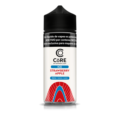ESENCIA CORE ICE STRAWBERRY APPLE 6MG 120ML -DINNER LADY (DS)