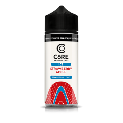 ESENCIA CORE ICE STRAWBERRY APPLE 0MG 120ML-DINNER LADY (DS)