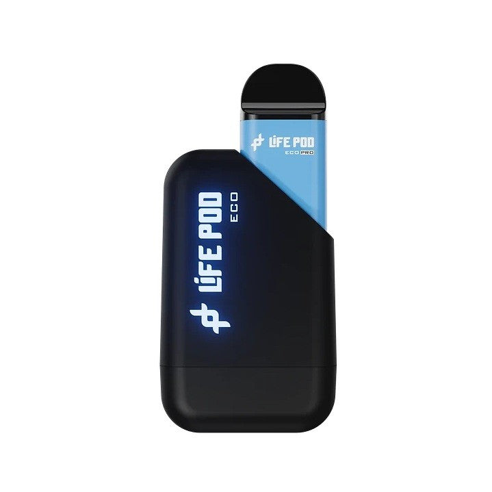 VAPORIZADOR KIT 8000 ECO PRO BLUE RAZZ ICE 4.5%-LIFE POD