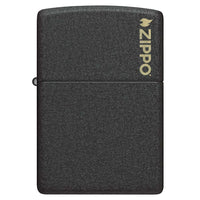 CLASSIC BLACK CRACKLE LOGO-ZIPPO (DS)