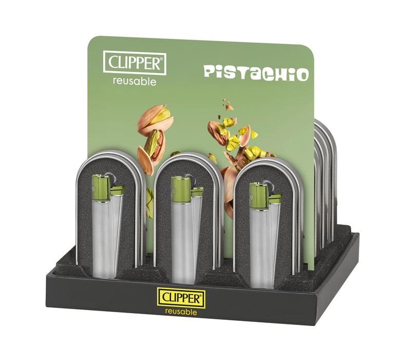 ENCENDEDOR METALICO PISTACHIO 12U-CLIPPER