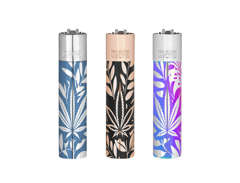 ENCENDEDOR METALICO JUNGLE LEAFS 12U-CLIPPER (DS)