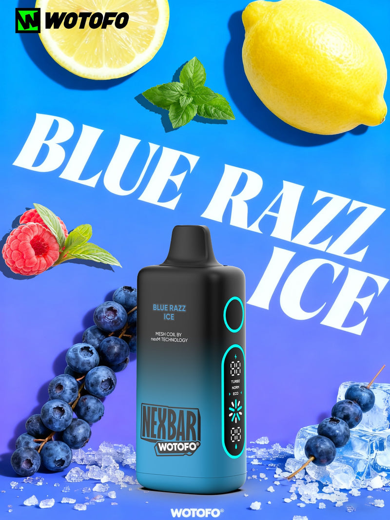 VAPORIZADOR NEXBAR 25000 BLUE RAZZ ICE-WOTOFO