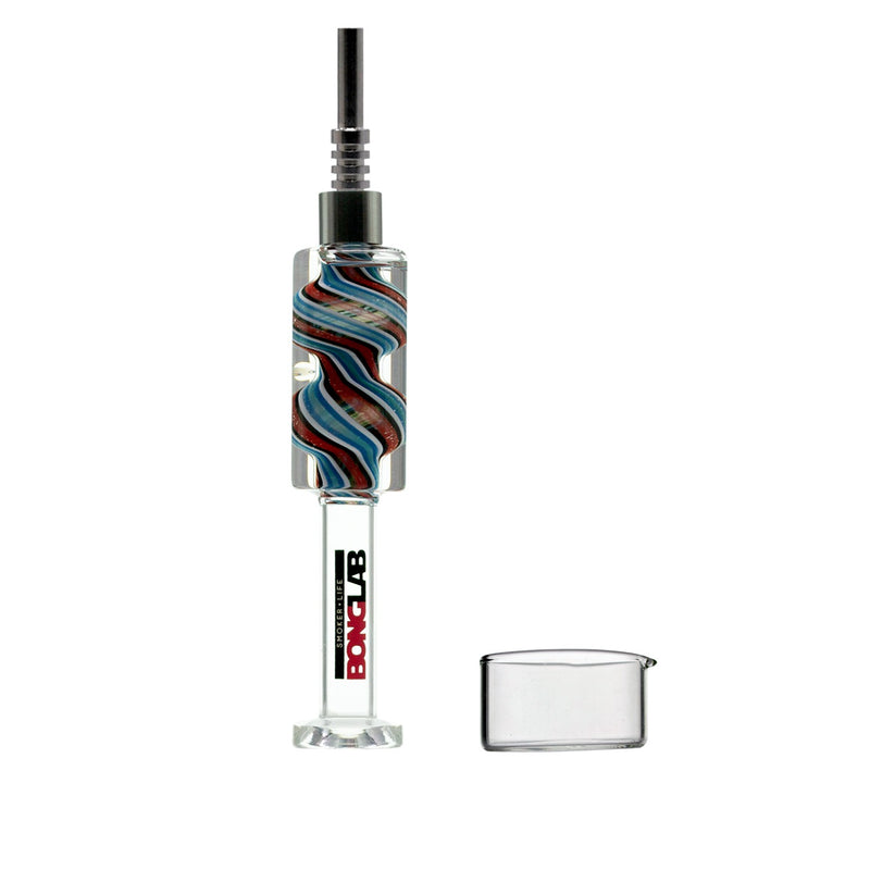 NECTAR COLLECTOR SLIM RED/BLUE - BONGLAB