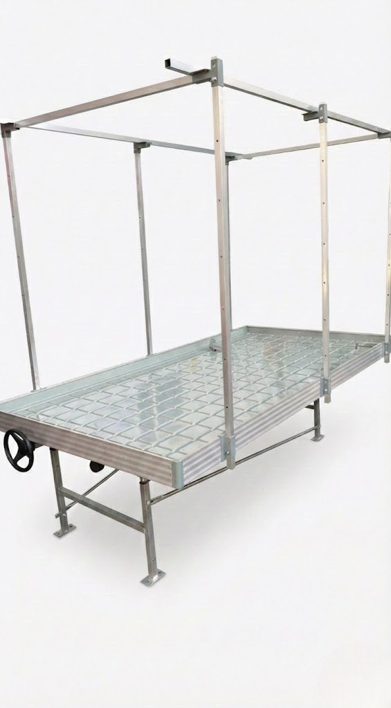 MESA DE CULTIVO CON BANDEJA DESLIZABLE 120X240-KASVI