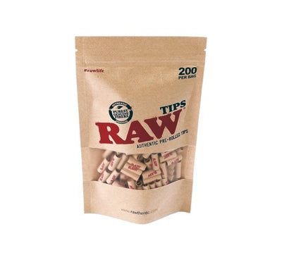 BOLSA DE 200 TIPS PREENROLADOS-RAW (DS)