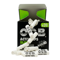 DISPLAY (X20) TIPS FILTRO CARBON ACTIVADO PREMIUM 10U -OCB (DS)