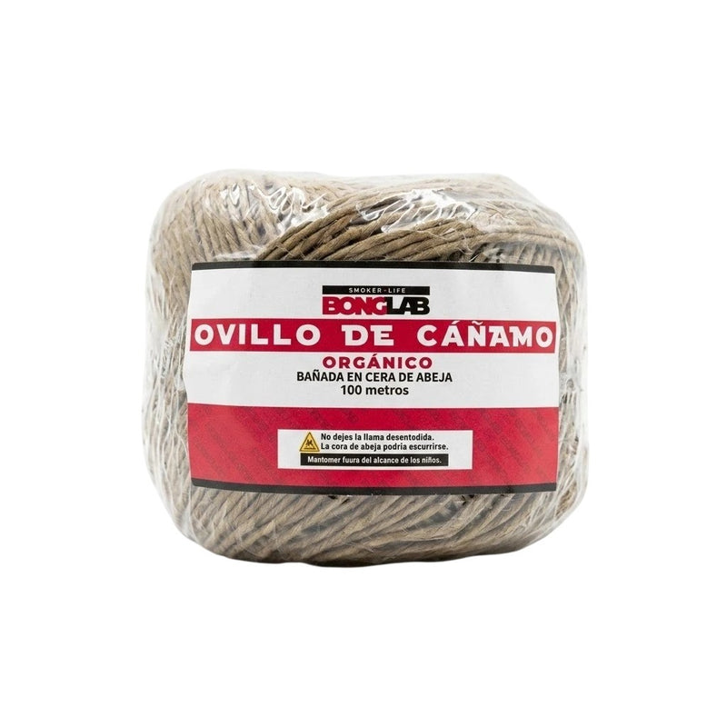 MECHA OVILLO CAÑAMO ORGÁNICO 100MT-BONGLAB (DS)