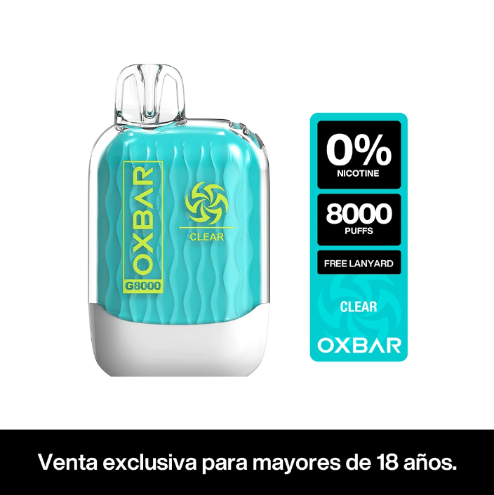 VAPORIZADOR G8000 ZERO CLEAR-OXBAR (DS)