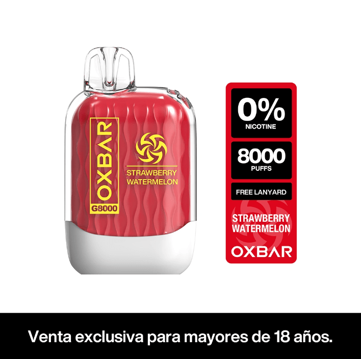 VAPORIZADOR G8000 ZERO STRAWBERRY WATERMELON-OXBAR (DS)