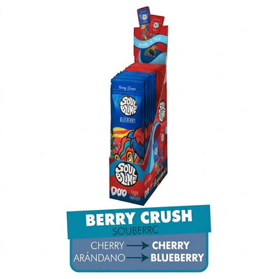 BLUNT HEMP WRAPS DUO BERRY CRUSH (GUINDA 10U/ARANDANO10U) - SOULBLIME (DS)