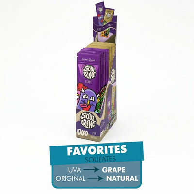 BLUNT HEMP WRAPS DUO FAVORITES (NATURAL10U/UVA 10U) - SOULBLIME (DS)