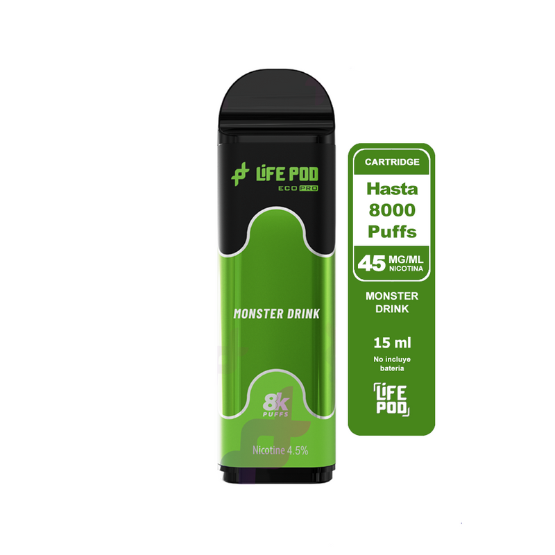 RECARGA 8000 MONSTER DRINK 4.5%-LIFE POD