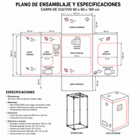 CARPA CROPBOX 60X60X160-KASVI (DS)