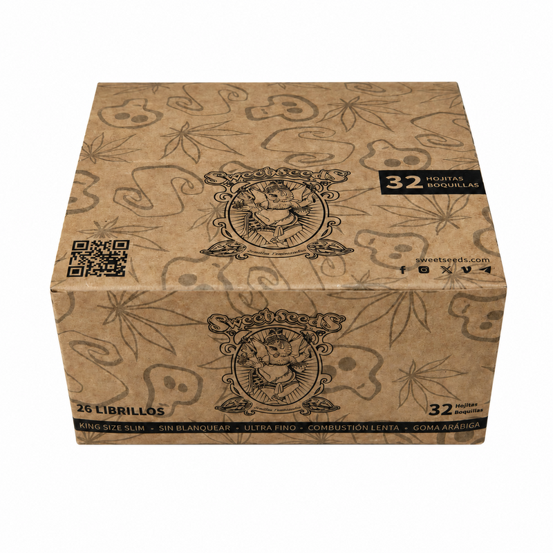 CAJA DE PAPELILLOS + TIPS (26 U) SWEET SEEDS-MERCHANDISE (DS)