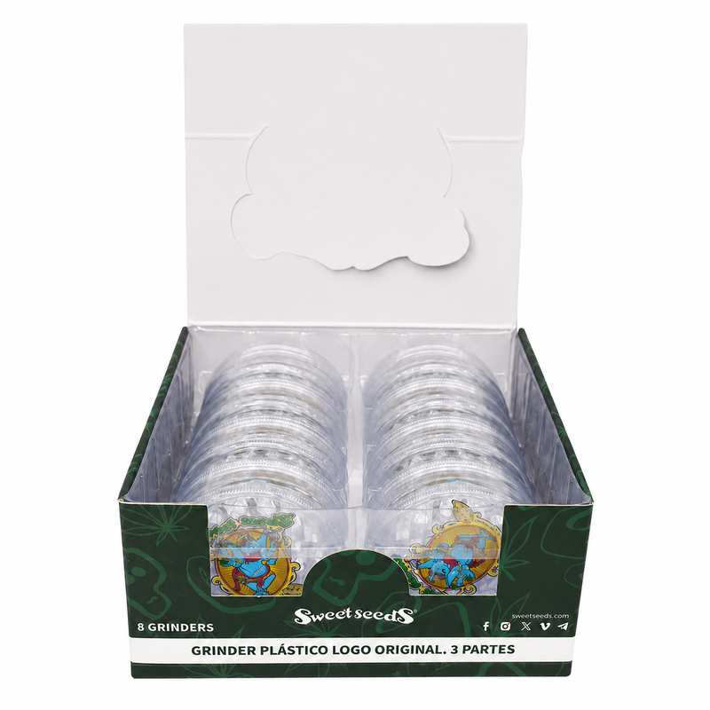 CAJA MOLEDOR PLÁSTICO (8 U) SWEET SEEDS-MERCHANDISE (DS)