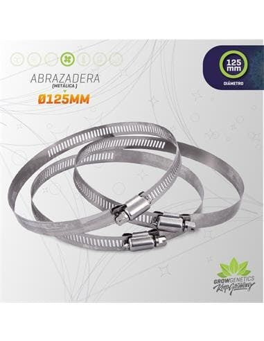ABRAZADERA METALICA 125MM (105-127) - GROW GENETICS
