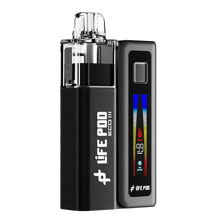 KIT VAPE + POD RECARGABLE  ECO 3 0.8 5ML -LIFE POD
