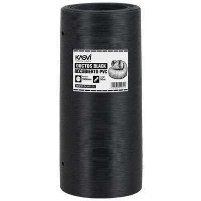 DUCTO BLACK (RECUBIERTO PVC) 150MM 10M - KASVI