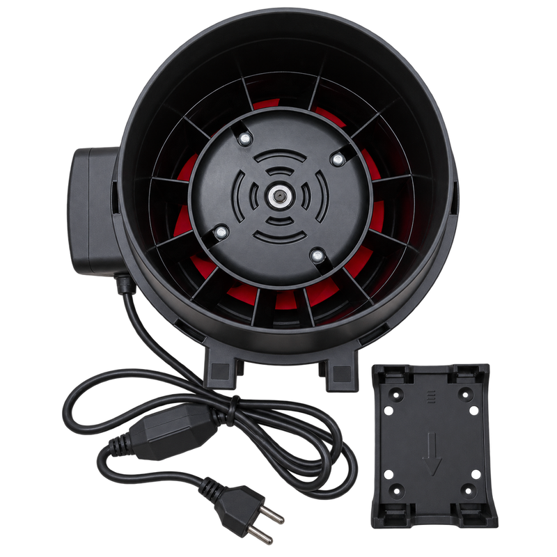 EXTRACTOR TT BLACK PRO 200MM 2 VELOCIDADES 1240-1530 M3/H - KASVI