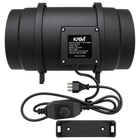 EXTRACTOR TT BLACK PRO 200MM 2 VELOCIDADES 1240-1530 M3/H - KASVI (DS)