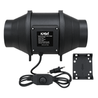 EXTRACTOR TT BLACK PRO 125MM 2 VELOCIDADES 482-610 M3/H - KASVI (DS)