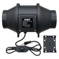EXTRACTOR TT BLACK PRO 125MM 2 VELOCIDADES 482-610 M3/H - KASVI (DS)