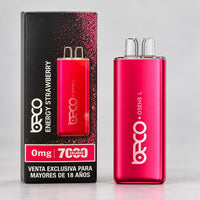 VAPORIZADOR OSENS L ENERGY STRAWBERRY 7000 PUFFS 0% NICOTINA - BECO (DS)