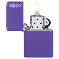 SLIM PURPLE MATTE ZIPPO LOGO-ZIPPO (DS)