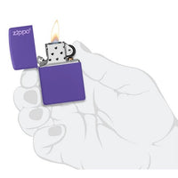 SLIM PURPLE MATTE ZIPPO LOGO-ZIPPO (DS)
