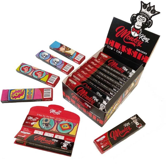 PACK CLASSIC KS UNBLEACHED+TIPS 24UDS MONKEY KING