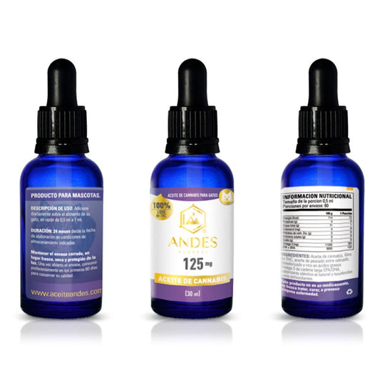 ANDES AUSTRAL ACEITE DE CANNABIS GATO 125MG 30ML