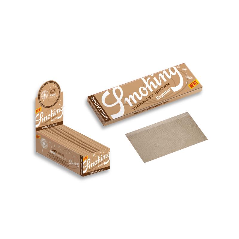 SMOKING PAPEL N8 THINNEST BROWN 50UDS