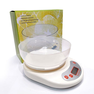 PESA GRAMERA BLANCA CON BOWL 5KG (DS)