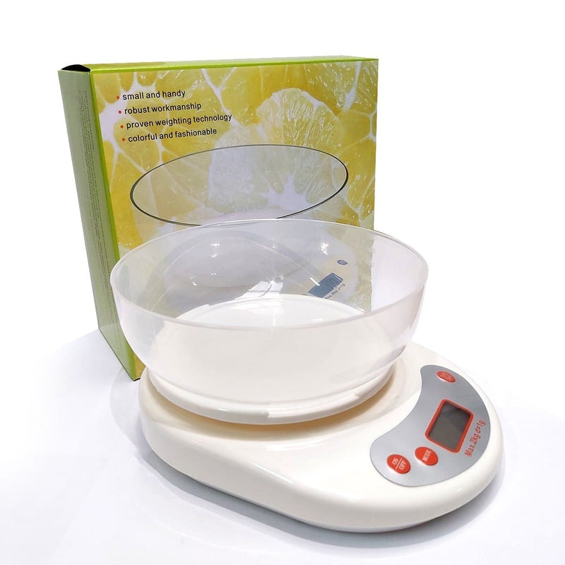 PESA GRAMERA BLANCA CON BOWL 5KG (DS)