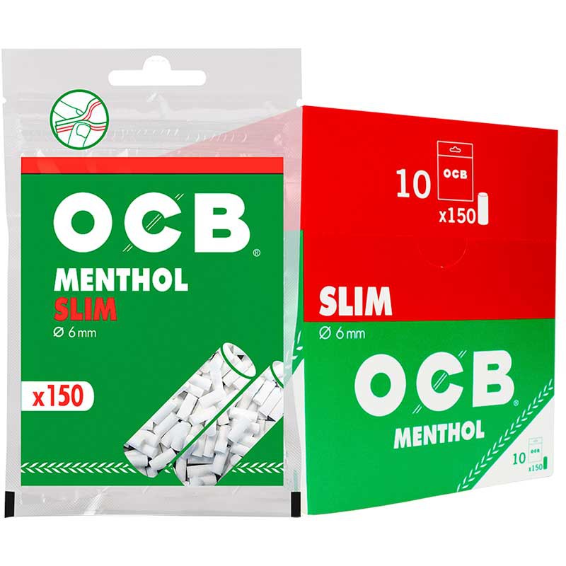 OCB FILTRO MENTHOL SLIM 10UDS